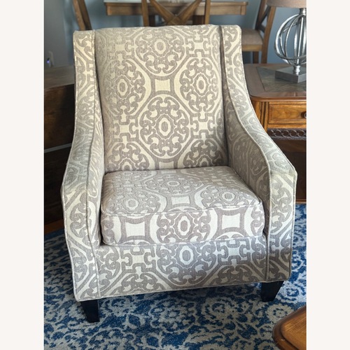 Used Raymour & Flanigan Cindy Crawford Calista Accent Chair for sale on AptDeco