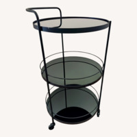 Notre Monde Black Metal Bar Cart