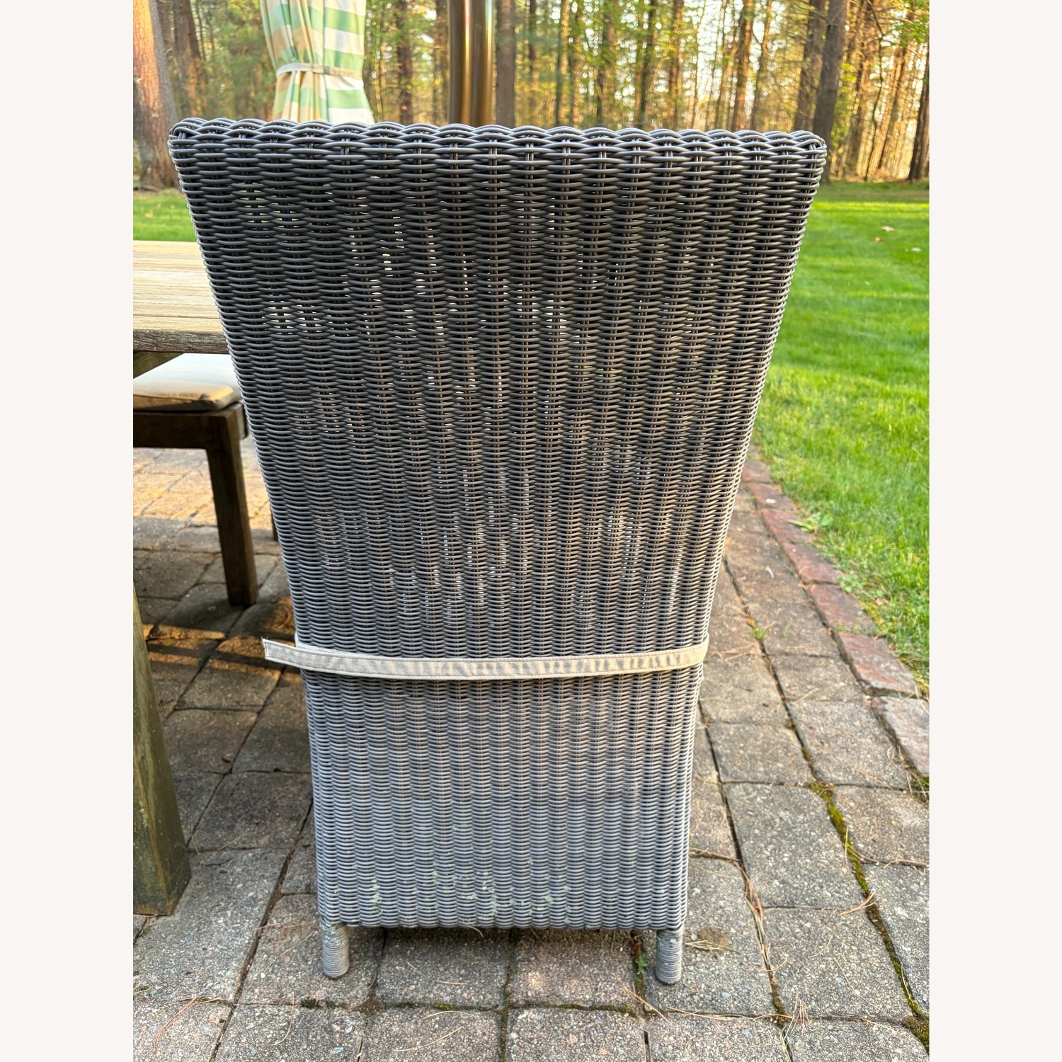 Crate & Barrel Teak Wood Patio Furniture - image-7