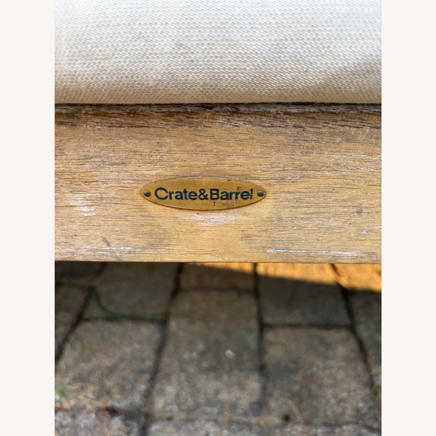 Crate & Barrel Teak Wood Patio Furniture - image-6