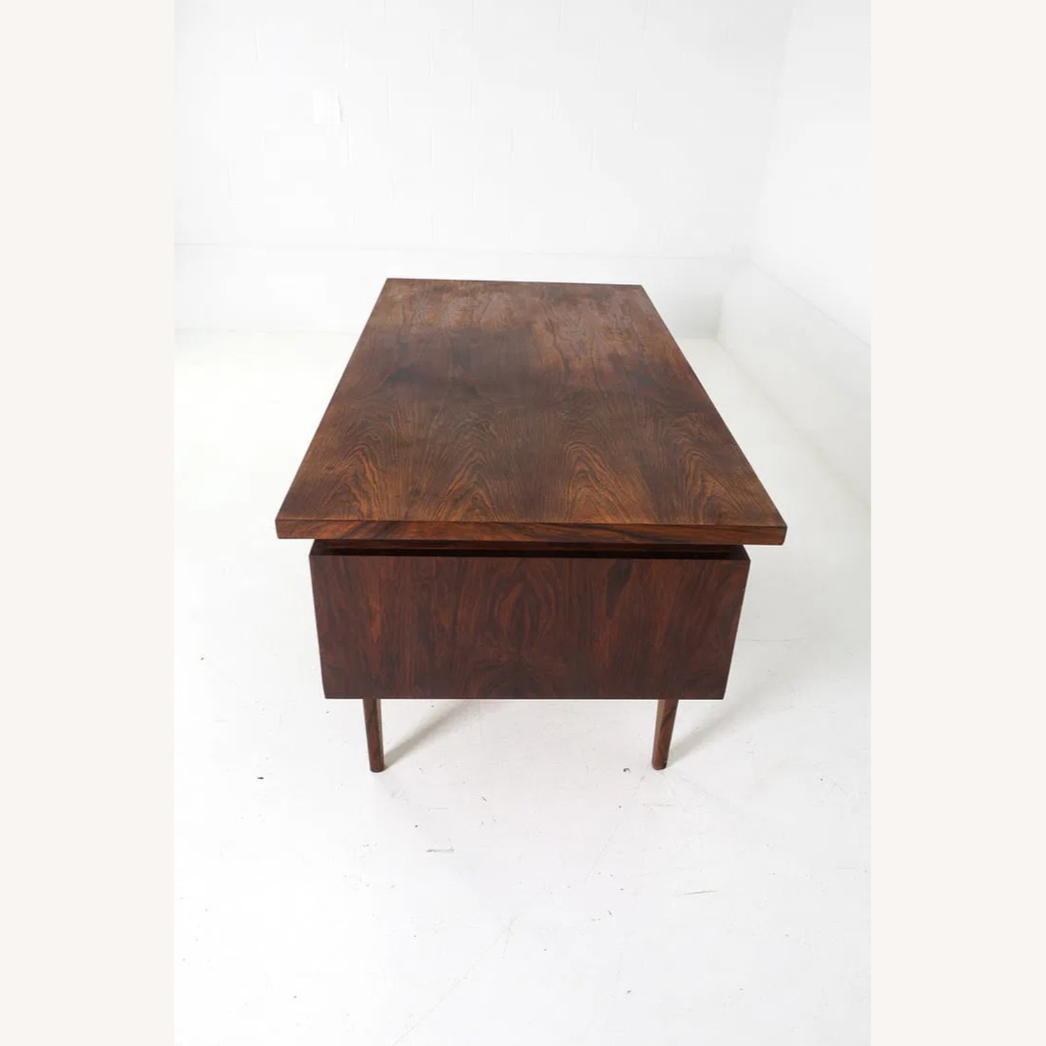 Vintage/Antique Dark Brown Wood Desk - image-3