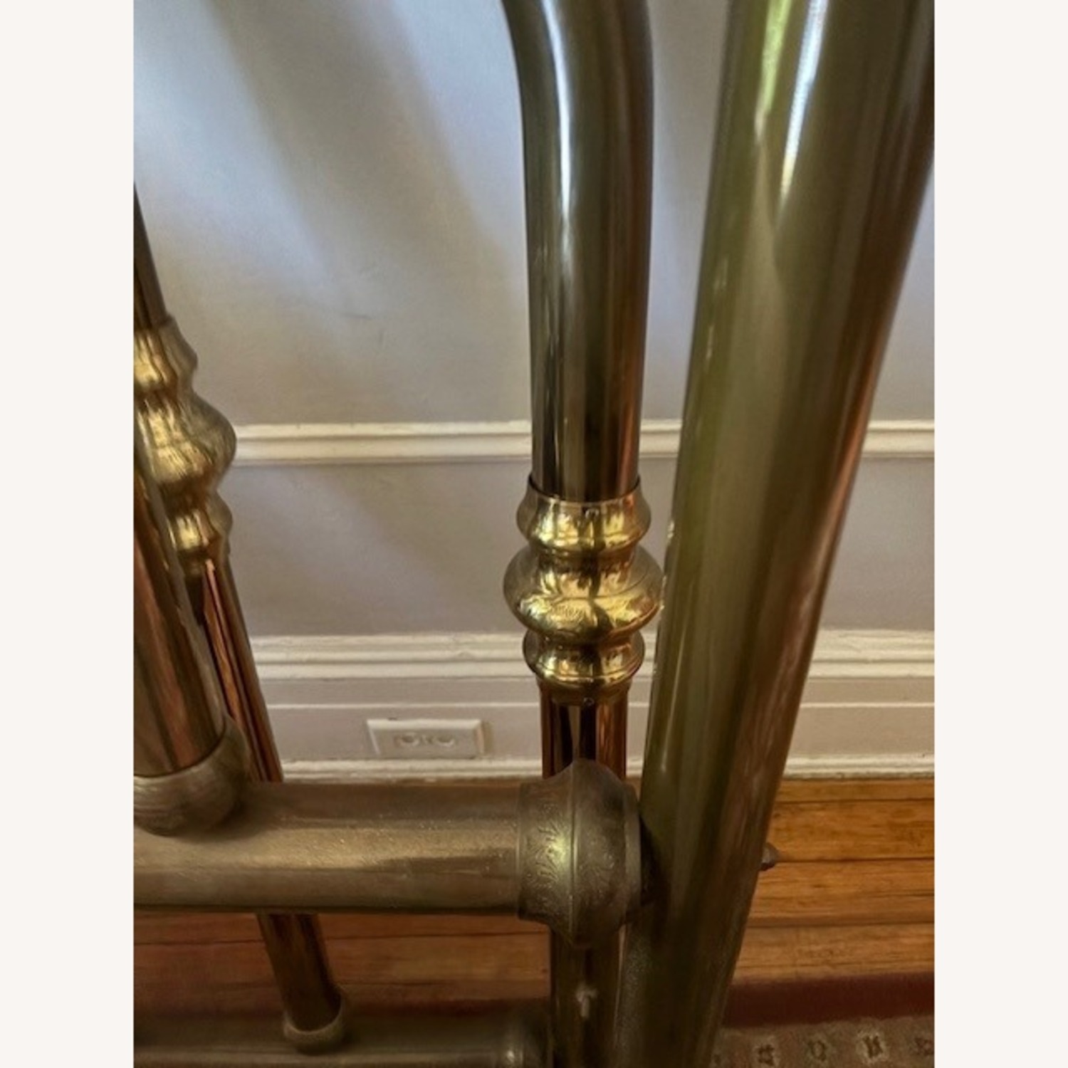 Vintage/Antique Brass Headboard - image-3
