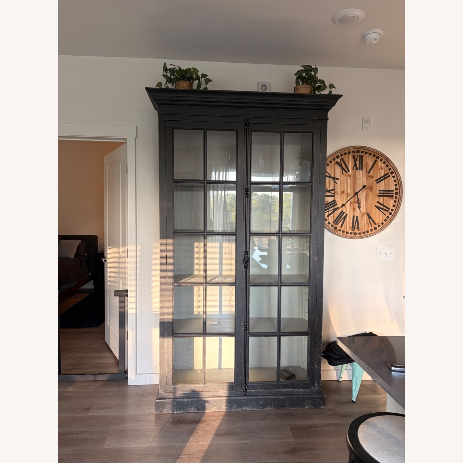 Arhaus Black Wood Armoire - image-1