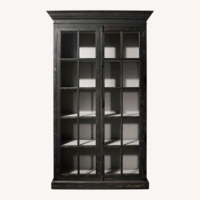 Arhaus Black Wood Armoire