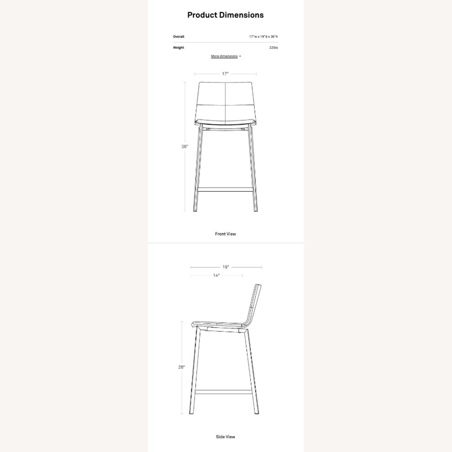 Blu Dot Cream Leather Between Us Stool, Set of 2  - image-5