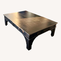 Arhaus Black Wood Coffee Table