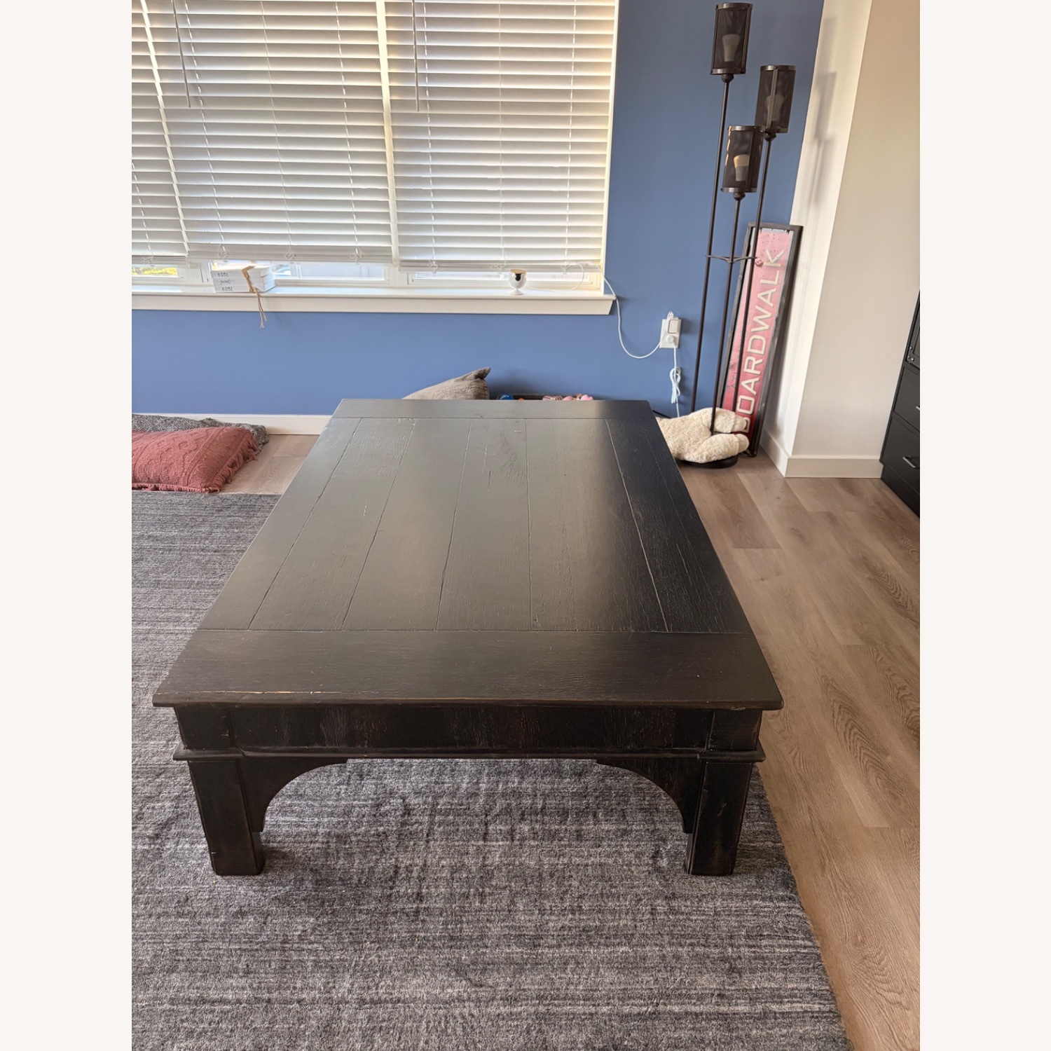 Arhaus Black Wood Coffee Table - image-2