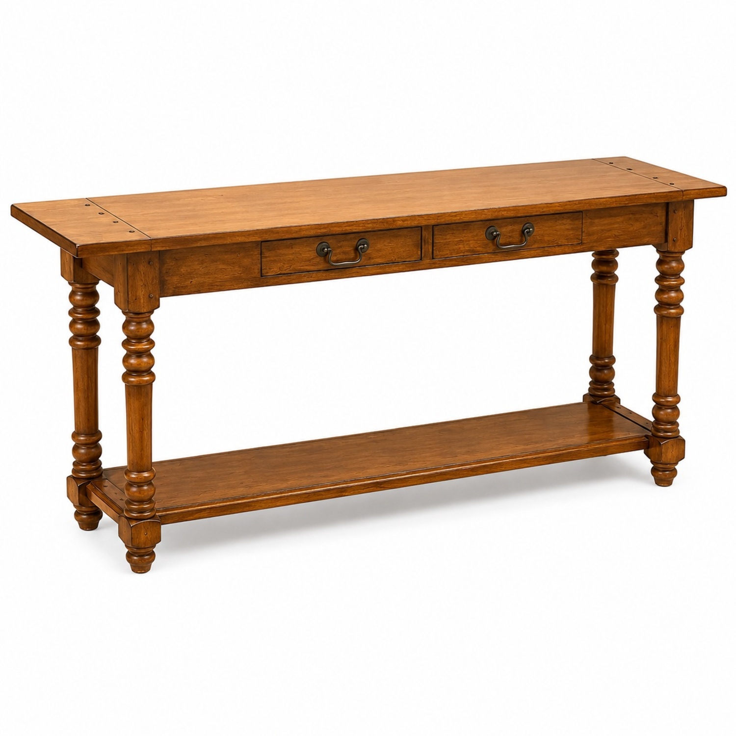 Pottery Barn Light Brown Wood Buffet Table - image-5