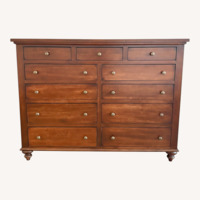 Dark Brown Wood Dresser