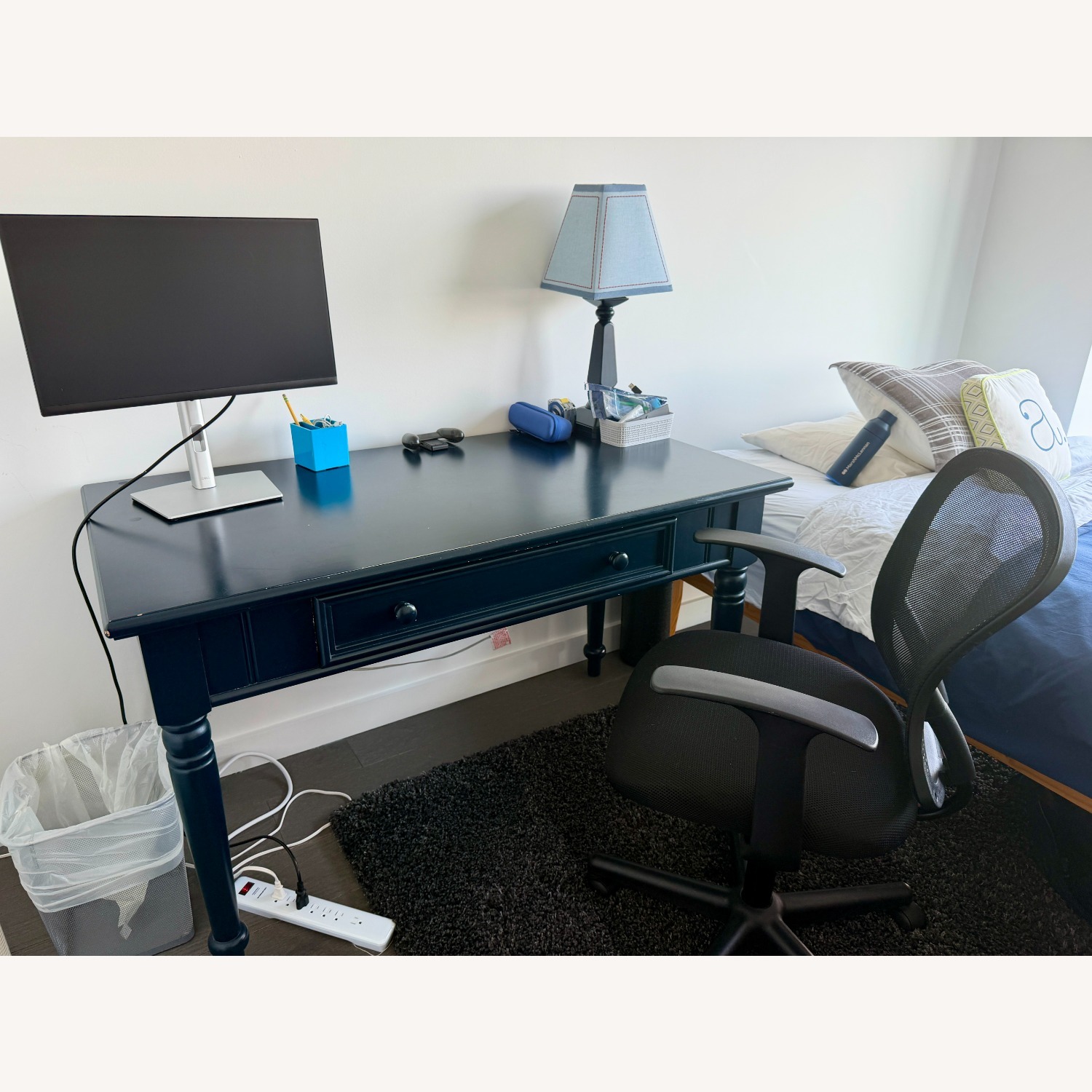 Stanley Furniture Blue Wood Desk - image-2