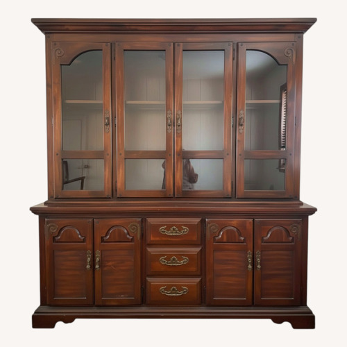 Used American Drew Dark Brown Wood Sideboard for sale on AptDeco