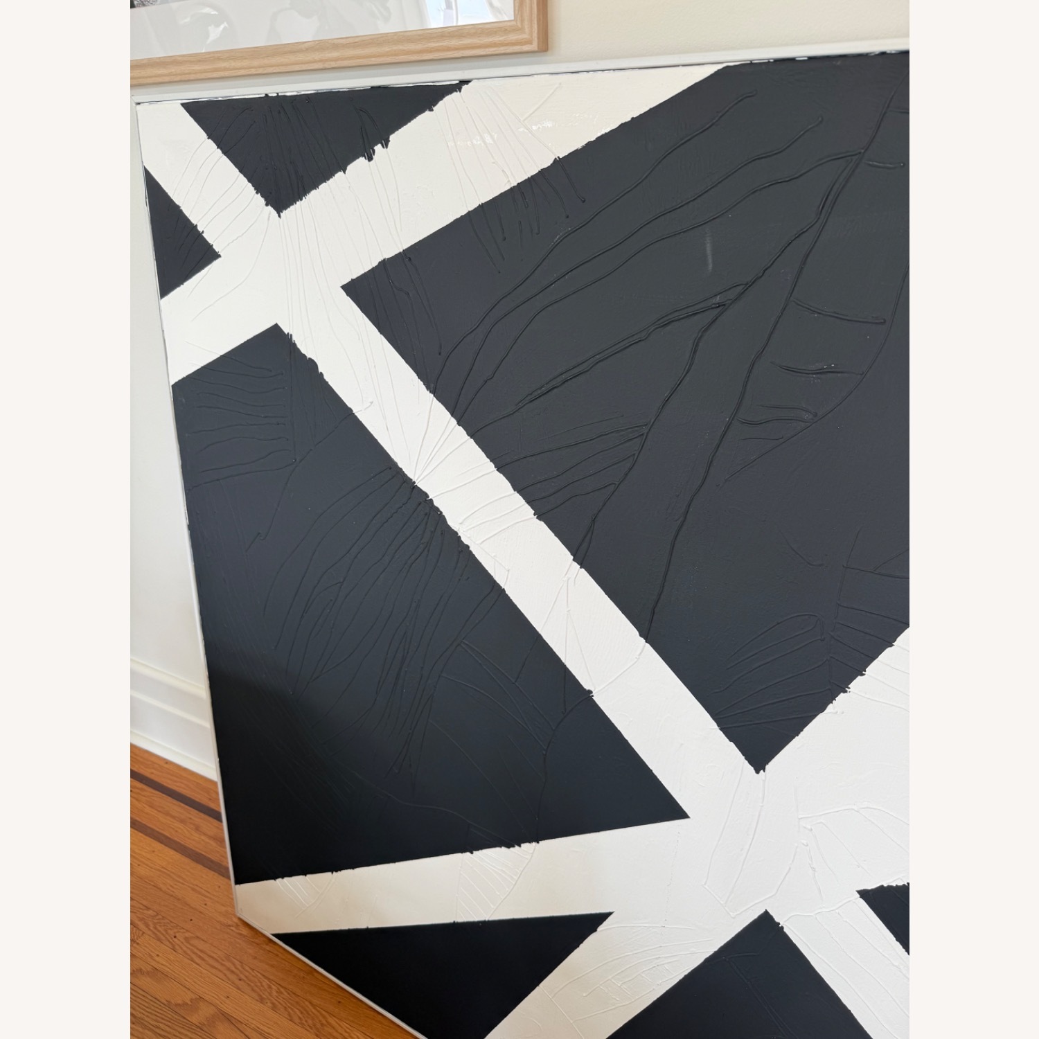 Black and White Abstract Canvas Wall Art - image-5