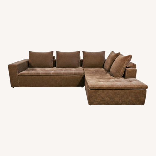 Used BoConcept Mezzo Dark Brown Fabric 2 Piece Sectional for sale on AptDeco