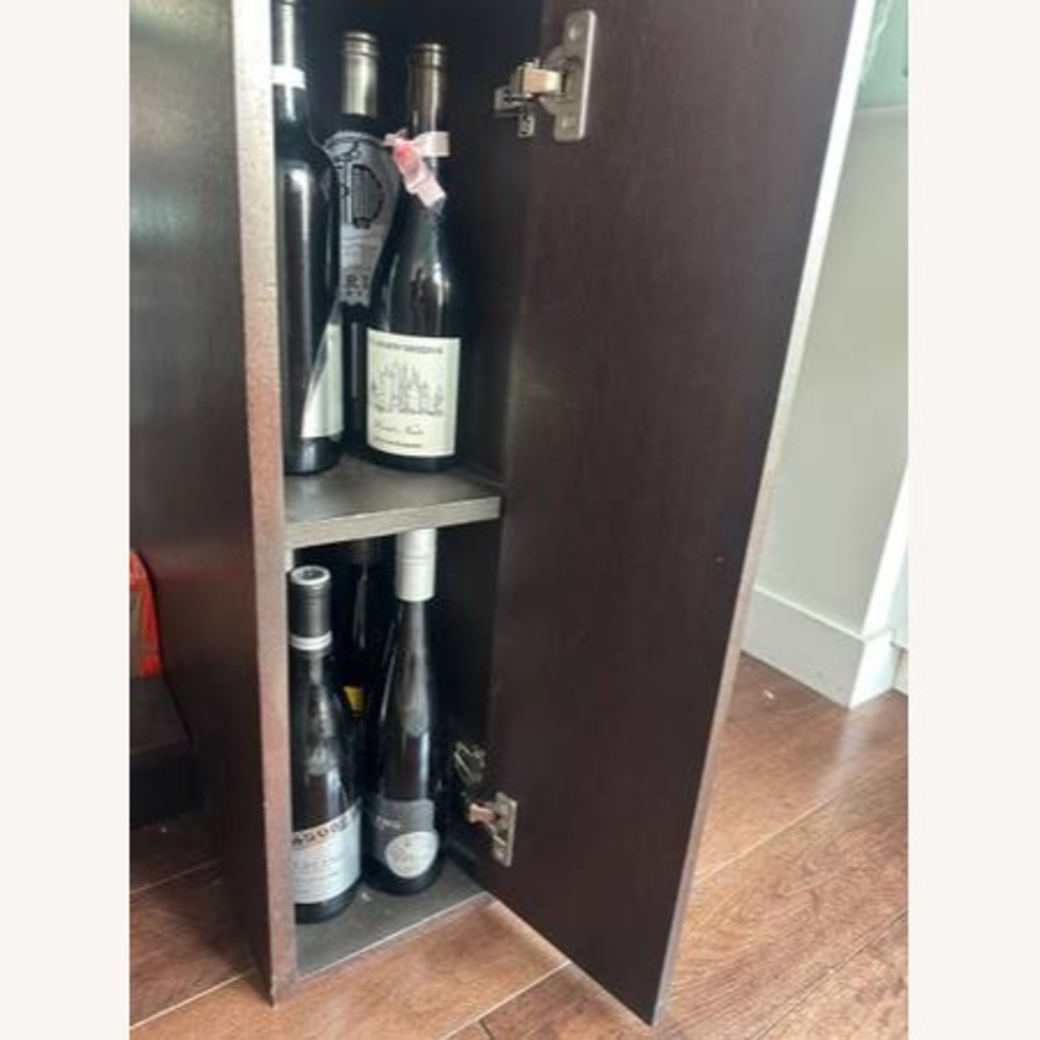 Dark Brown Glass Dining Table - image-5