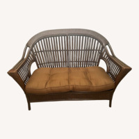 Indoor Wicker Loveseat