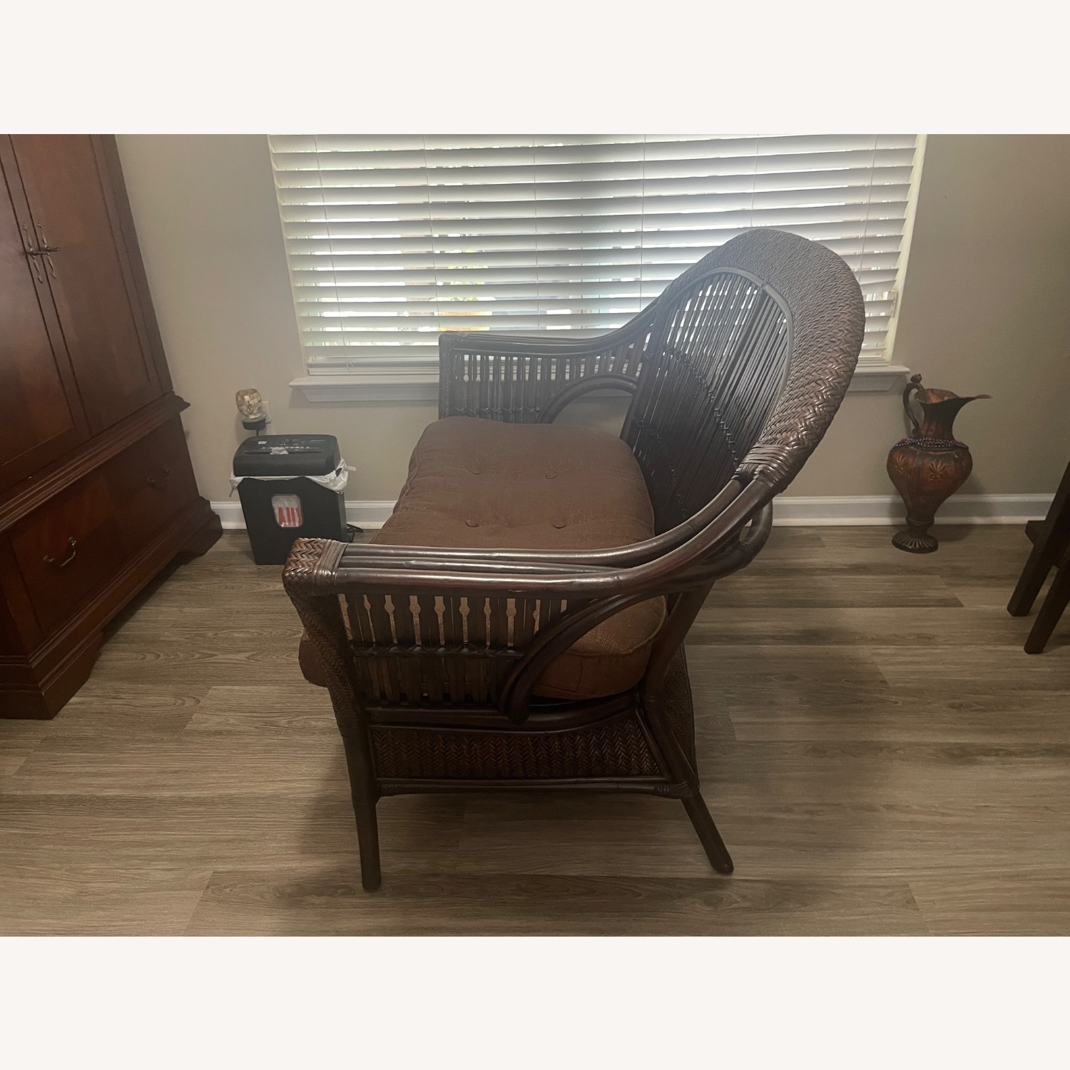 Indoor Wicker Loveseat - image-2