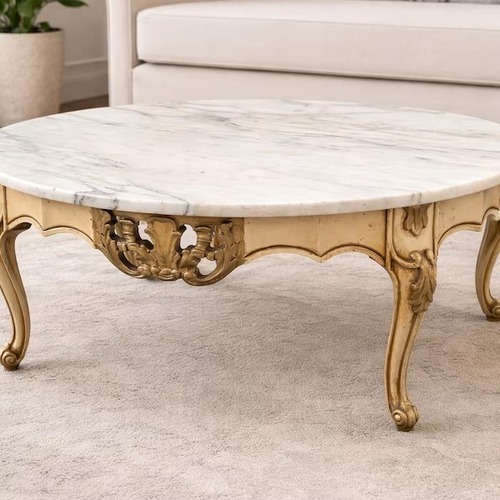 Used Vintage/Antique White Coffee Table for sale on AptDeco