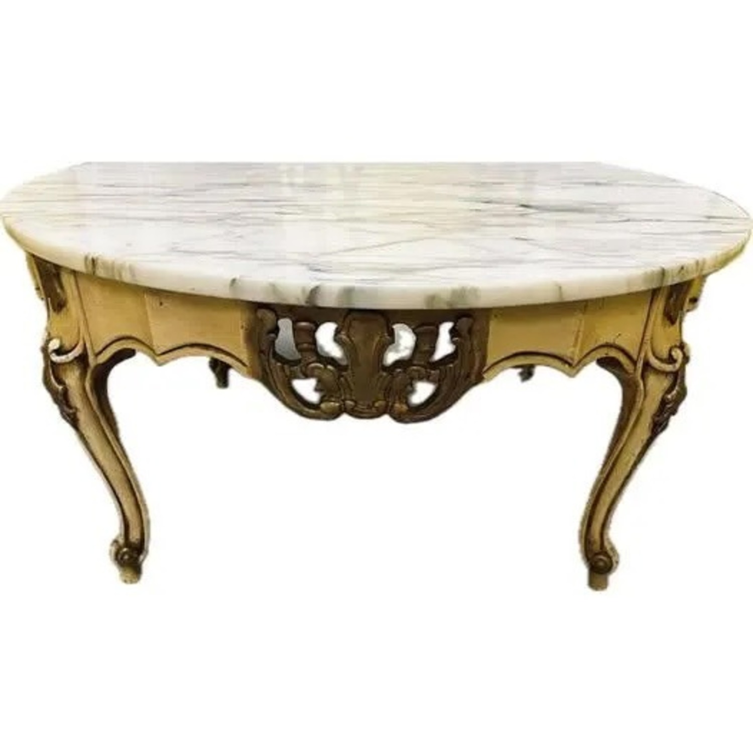 Vintage/Antique White Coffee Table - image-3