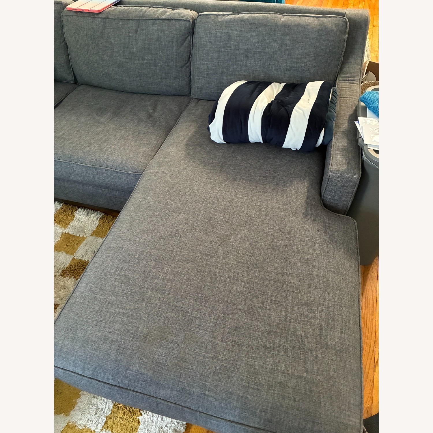 Crown Heights Gray Chaise Lounge - image-2