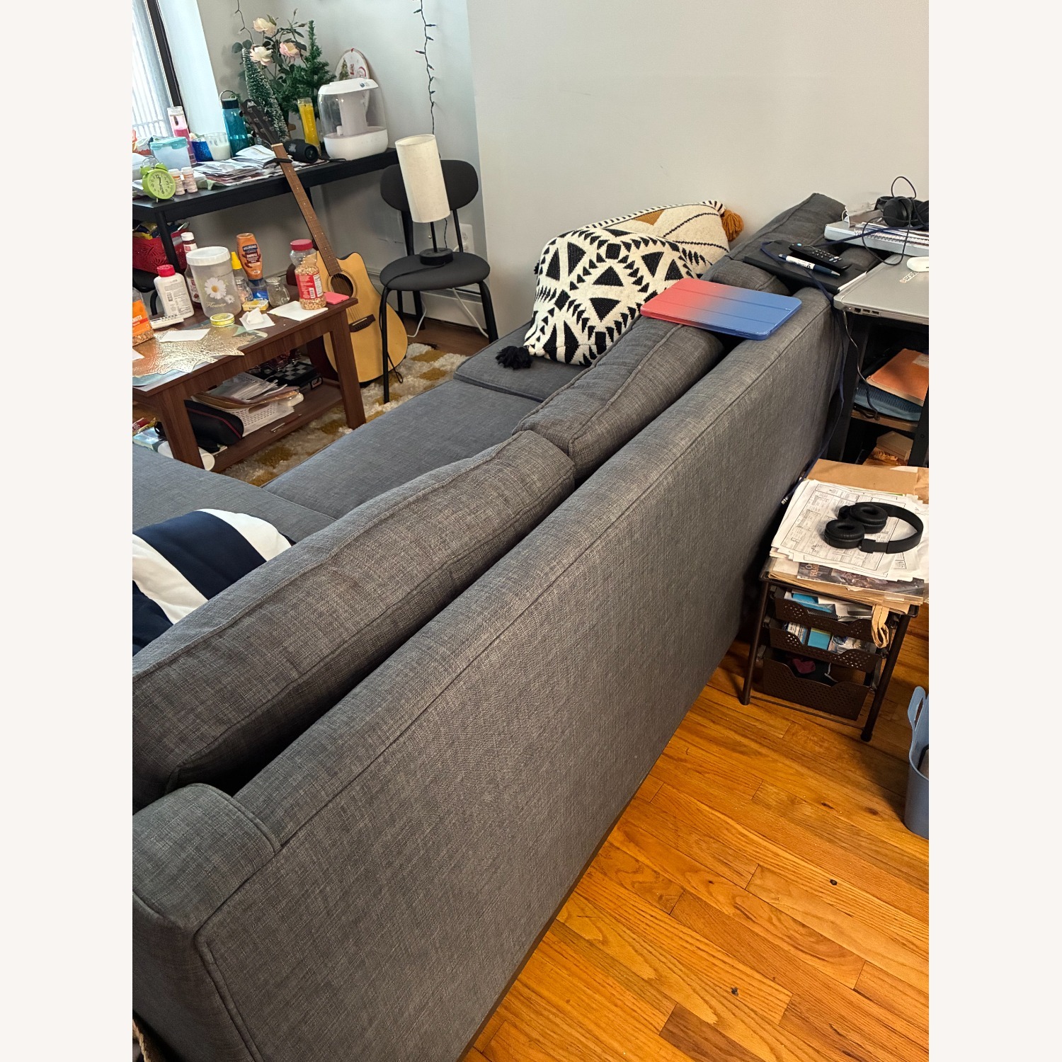 Crown Heights Gray Chaise Lounge - image-5
