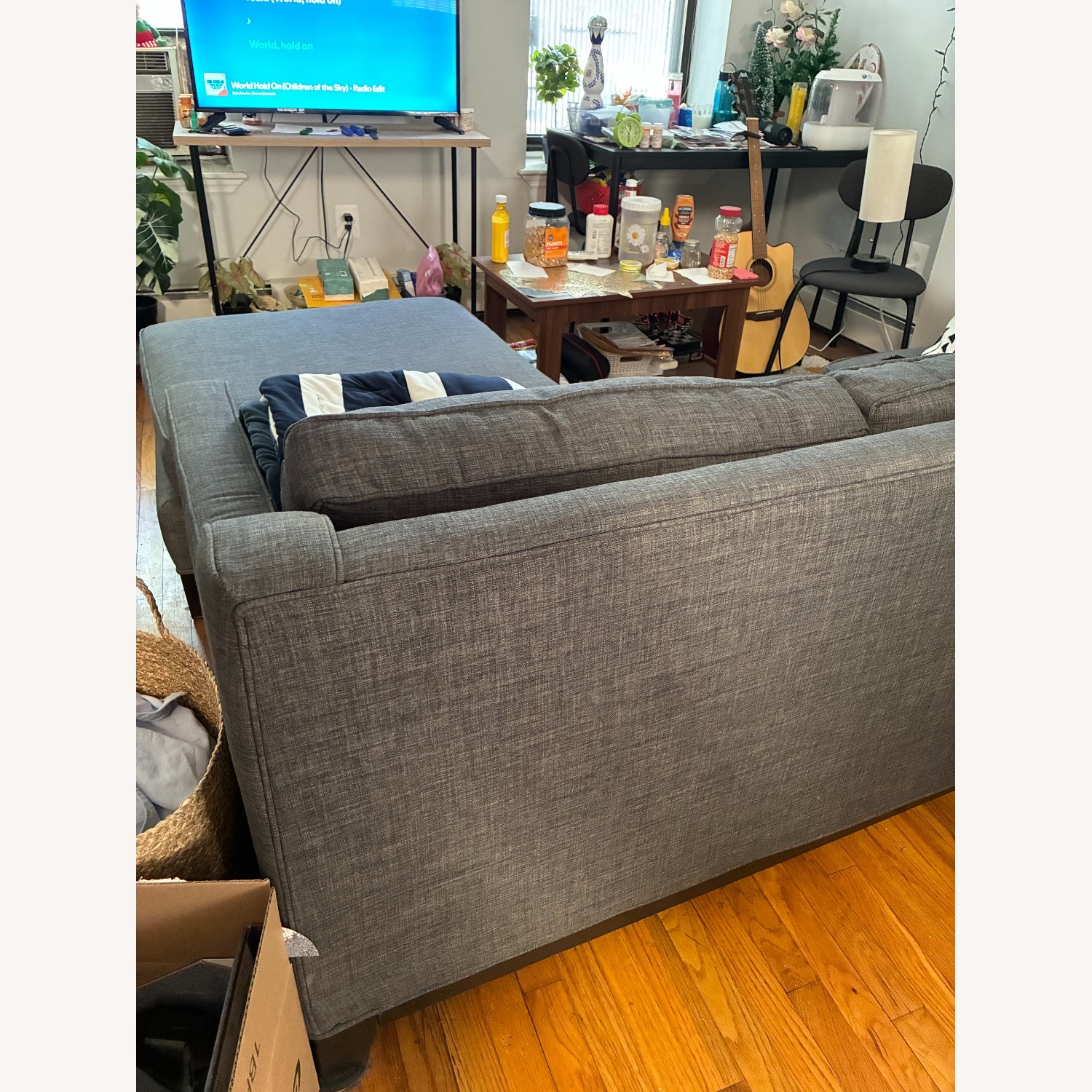 Crown Heights Gray Chaise Lounge - image-4