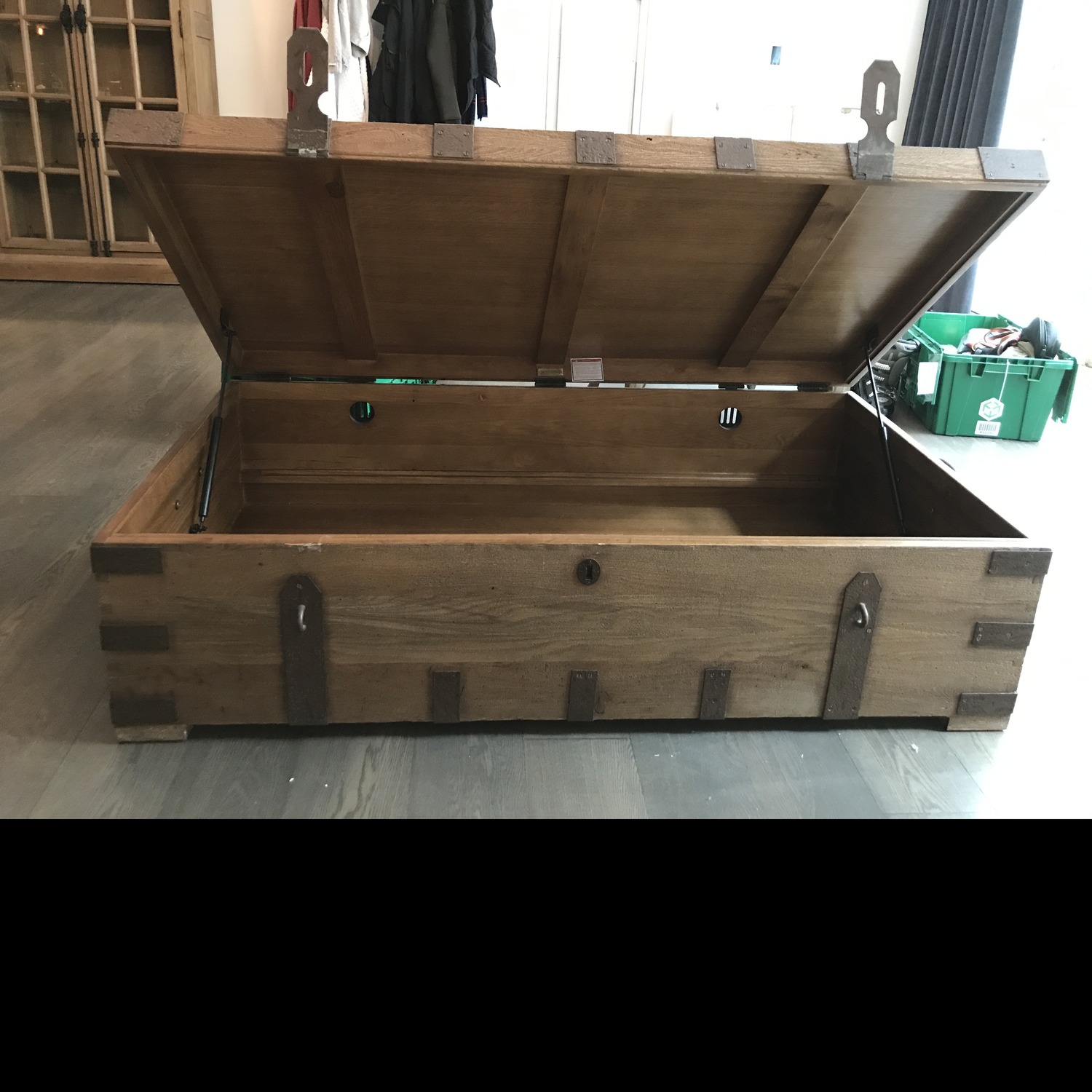Restoration Hardware Heirloom Coffee Table Trunk - image-8