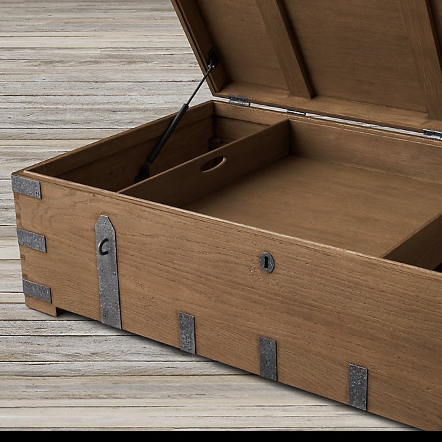 Restoration Hardware Heirloom Coffee Table Trunk - image-5
