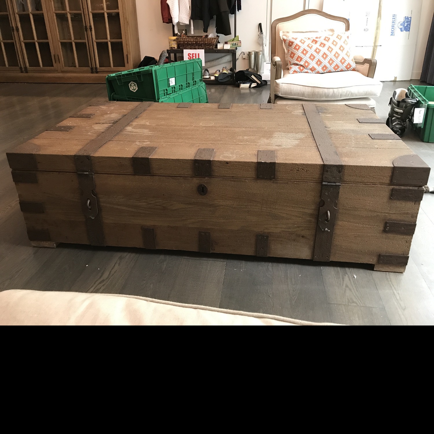 Restoration Hardware Heirloom Coffee Table Trunk - image-7