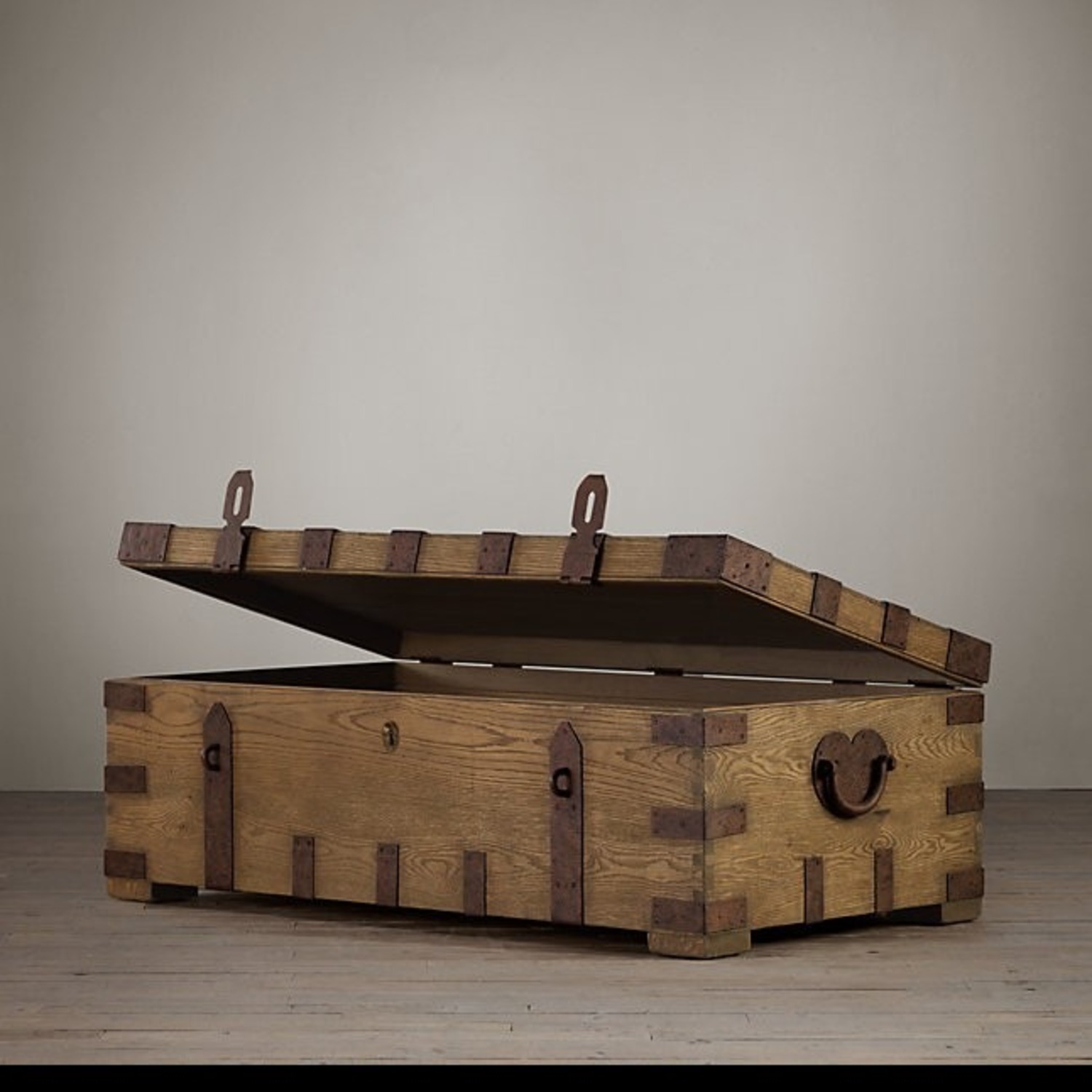 Restoration Hardware Heirloom Coffee Table Trunk - image-3