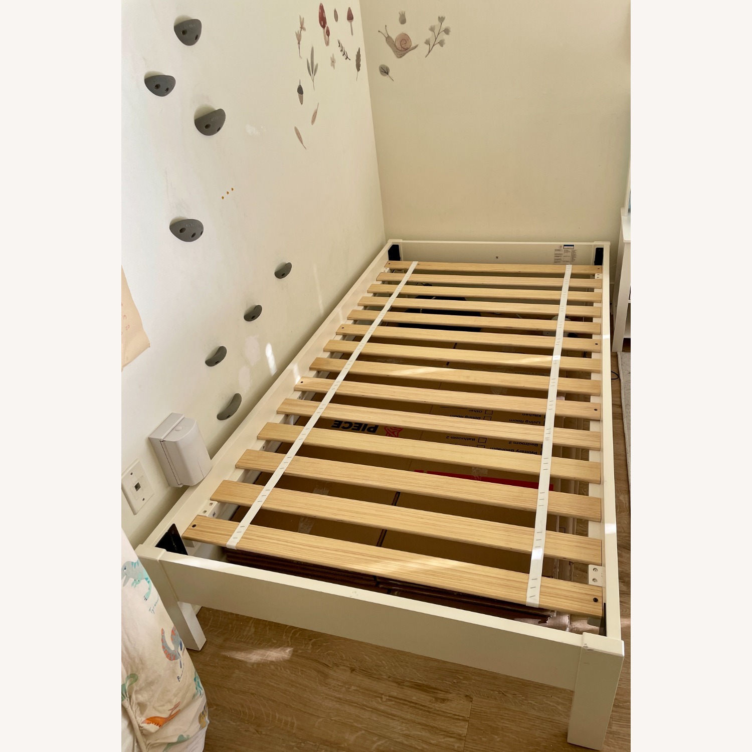 West Elm White Wood Twin Bed - image-1