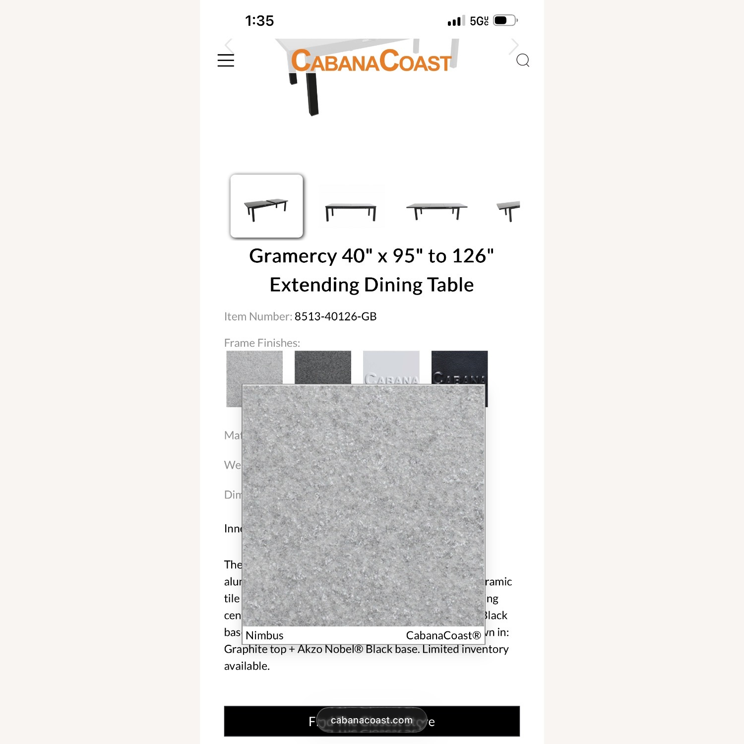 Light Gray Aluminum Patio Furniture - image-5