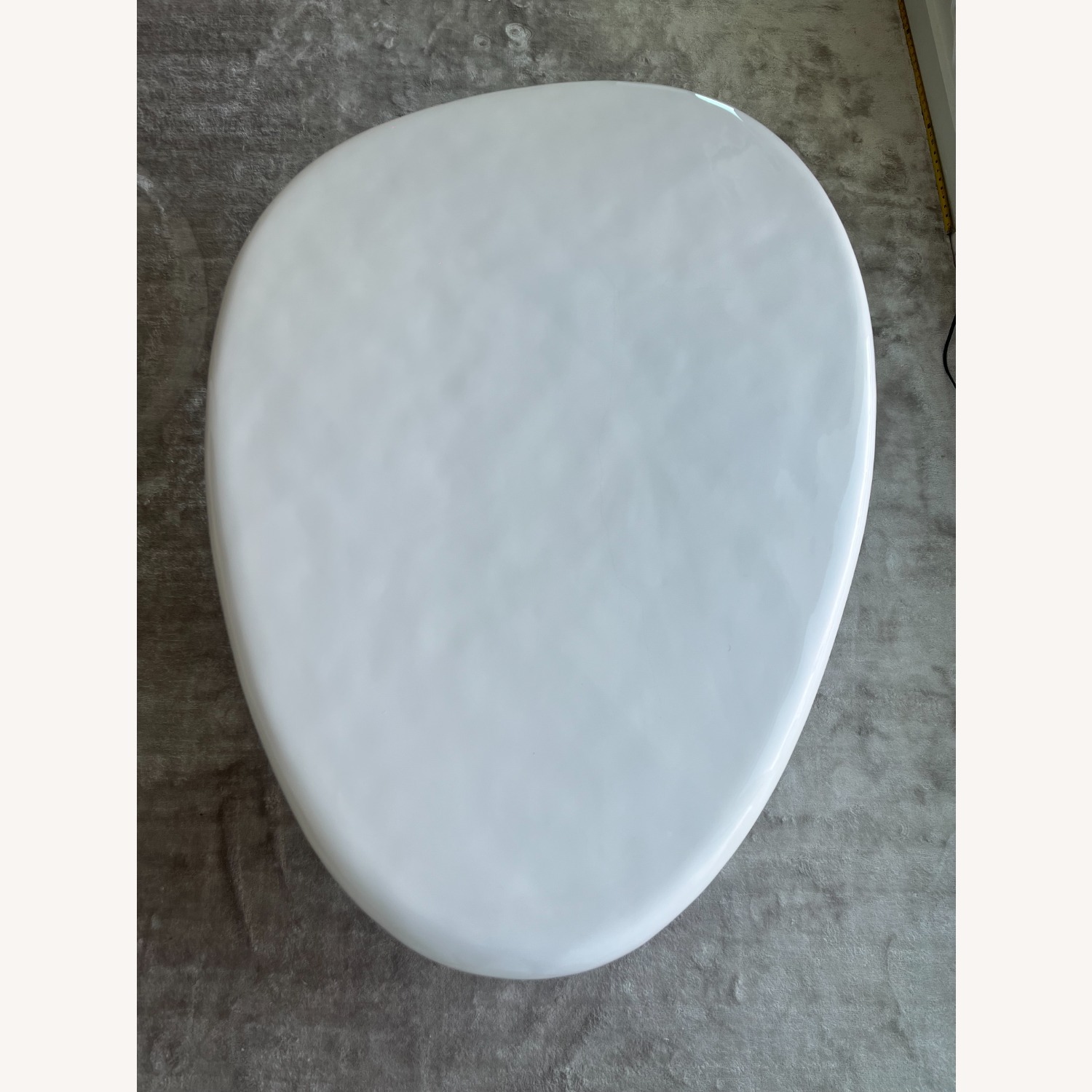 CB2 Caleb Zipperer White Concrete Coffee Table - image-6