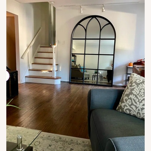 Used Wayfair Dark Brown Wood Wall Mirror for sale on AptDeco