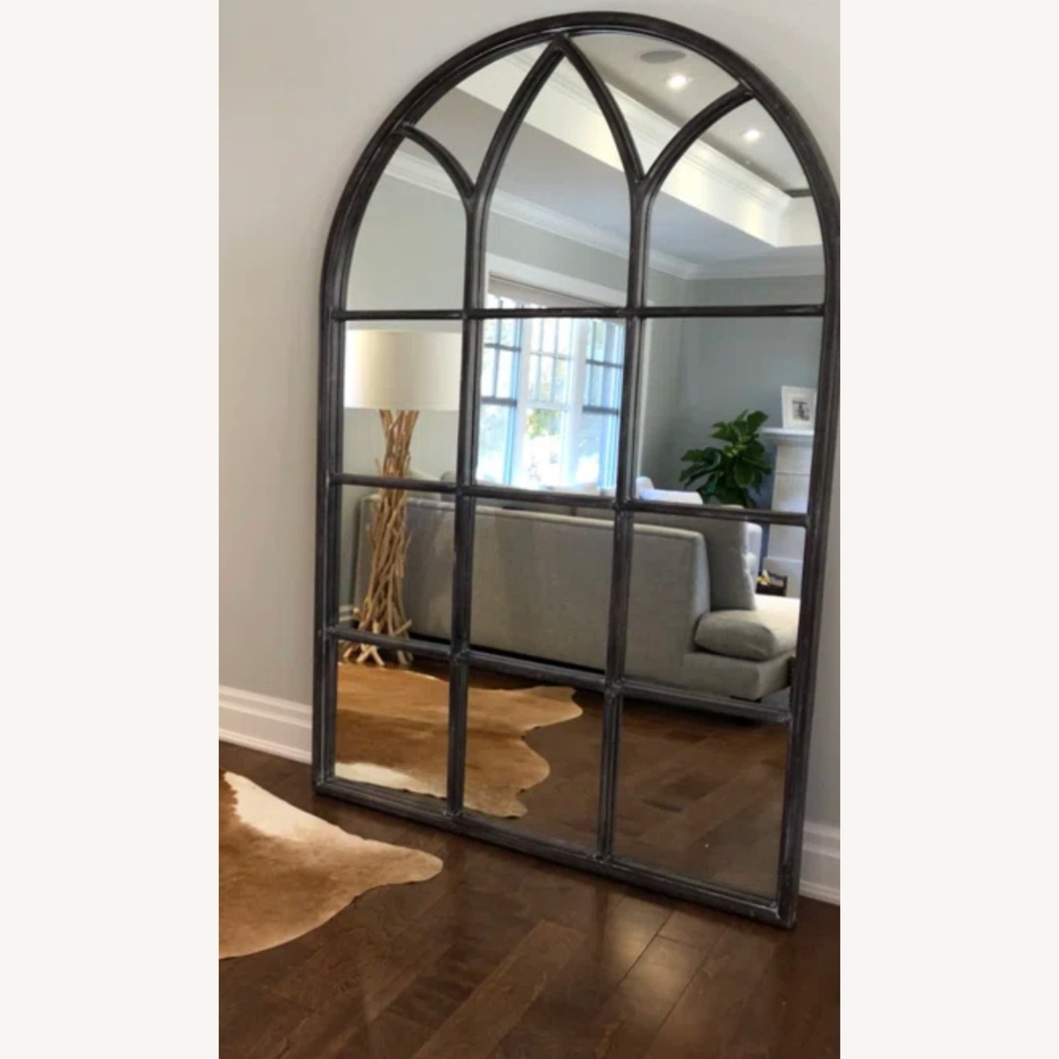 Wayfair Dark Brown Wood Wall Mirror - image-3
