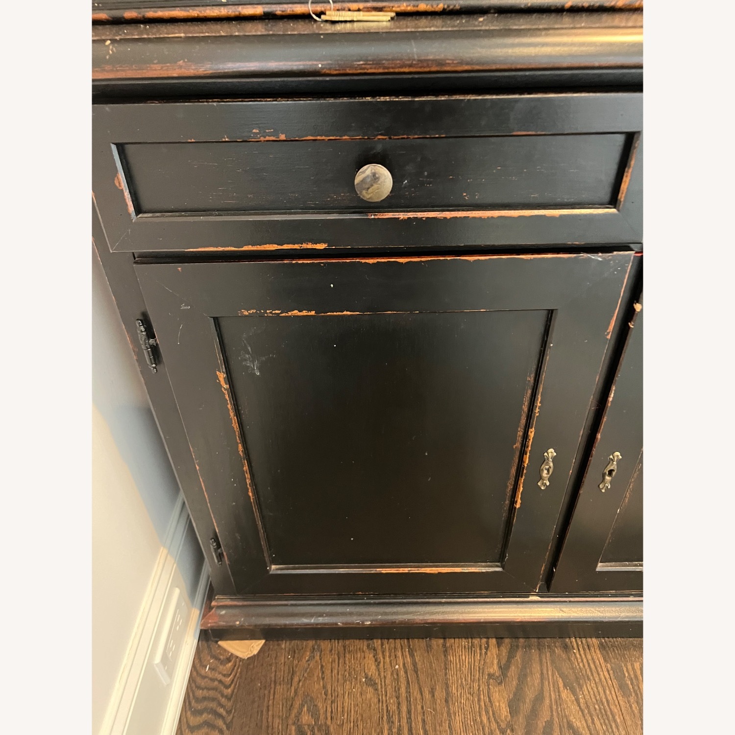 Crate & Barrel Verona Black Wood Sideboard - image-2