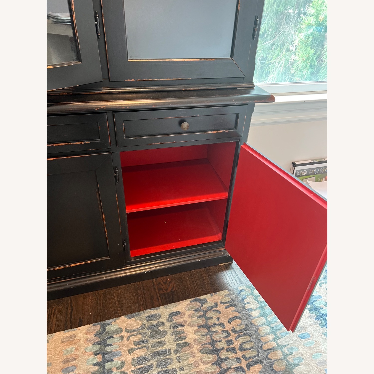 Crate & Barrel Verona Black Wood Sideboard - image-5