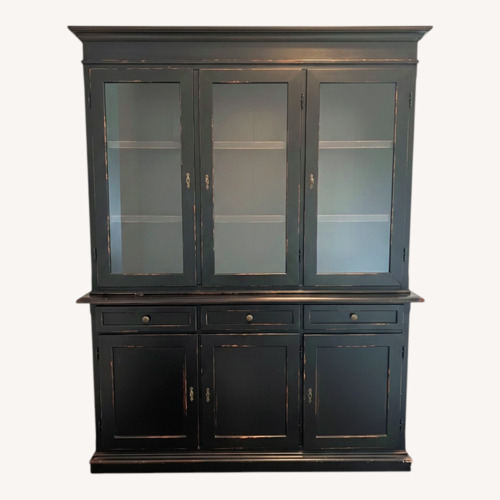 Used Crate & Barrel Verona Black Wood Sideboard for sale on AptDeco