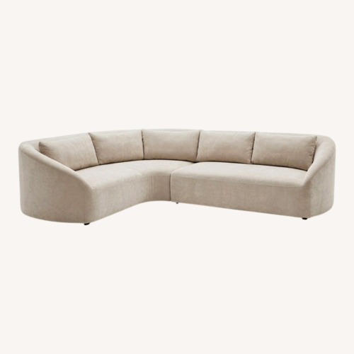 Used West Elm Aviana 2-Piece Wedge Sectional for sale on AptDeco