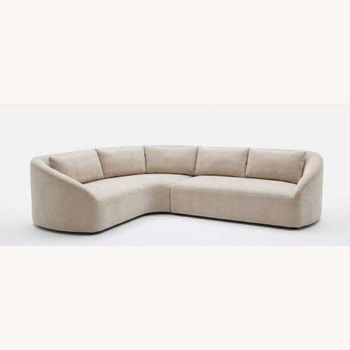 Used West Elm Aviana 2-Piece Wedge Sectional for sale on AptDeco