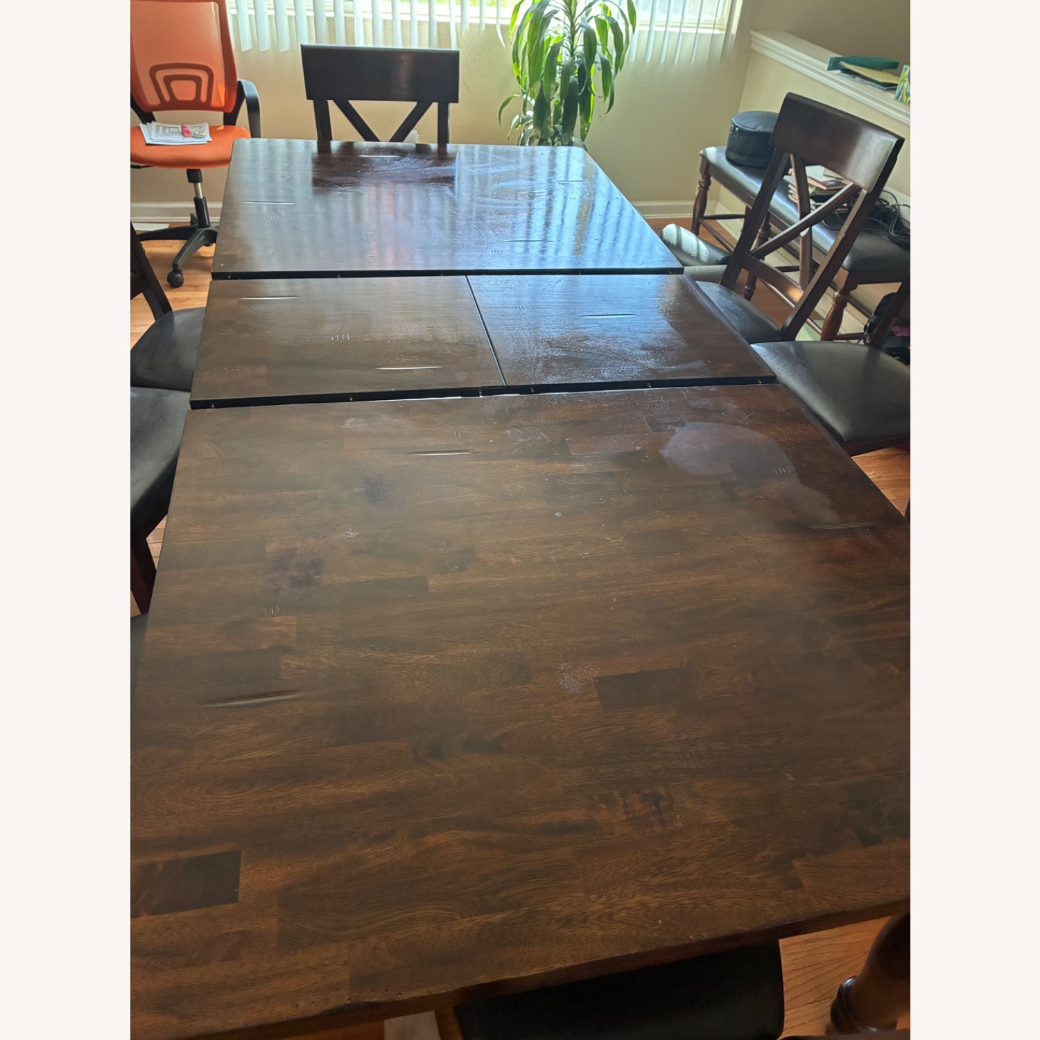 Jordan's Furniture Dark Brown Wood Dining Sets - image-5