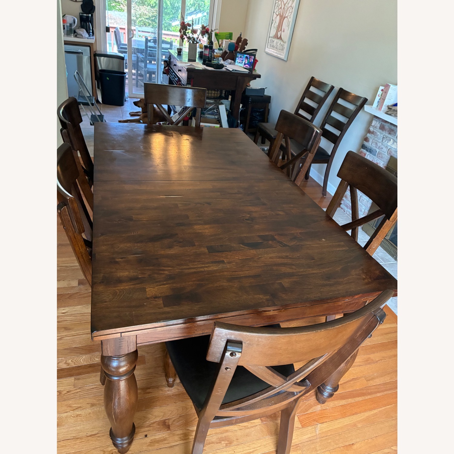 Jordan's Furniture Dark Brown Wood Dining Sets - image-1