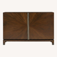 Macy's Dark Brown Wood Sideboard