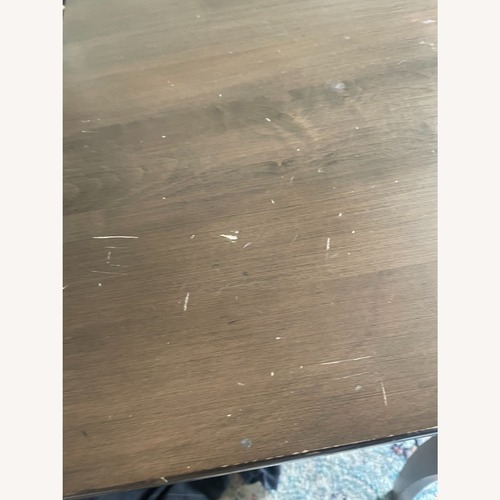 Used Ethan Allen Dark Brown Dining Table for sale on AptDeco
