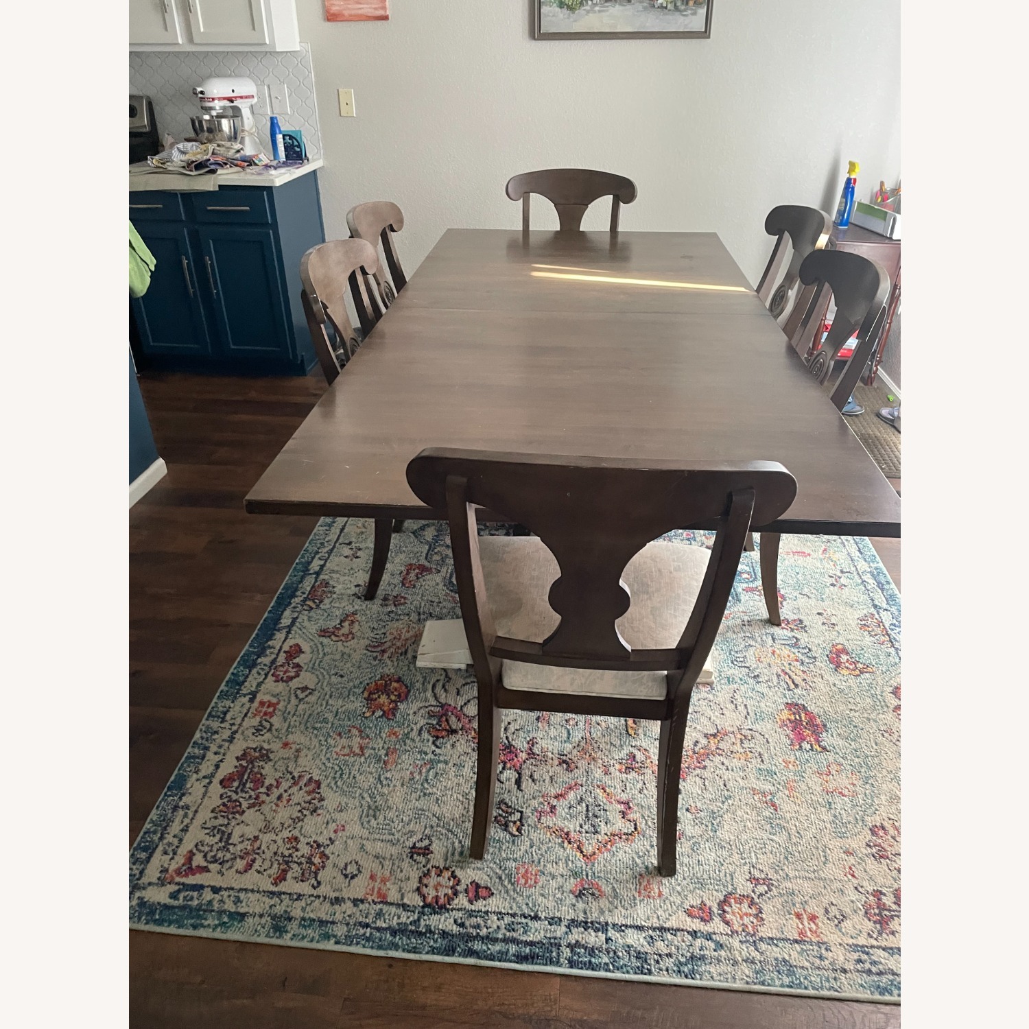 Ethan Allen Dark Brown Dining Table - image-9