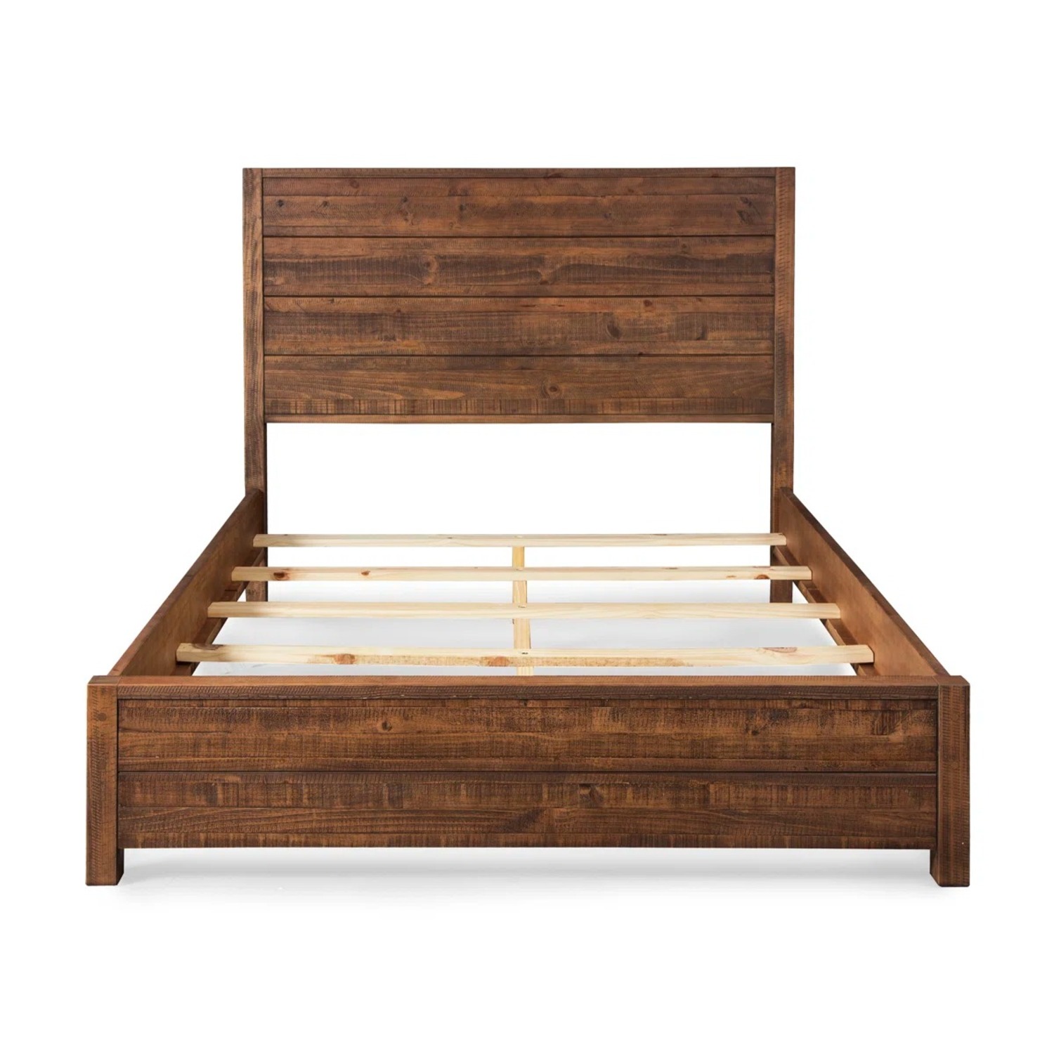 Montauk Solid Wood Bed (Rustic Walnut) - image-1