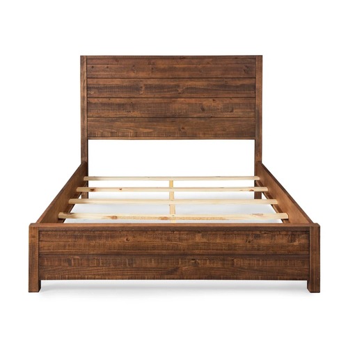 Used Montauk Solid Wood Bed (Rustic Walnut) for sale on AptDeco