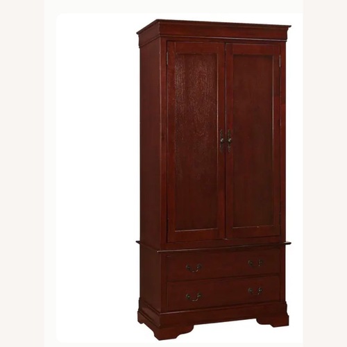 Used Ethan Allen Cherry Wardrobe Armoire for sale on AptDeco