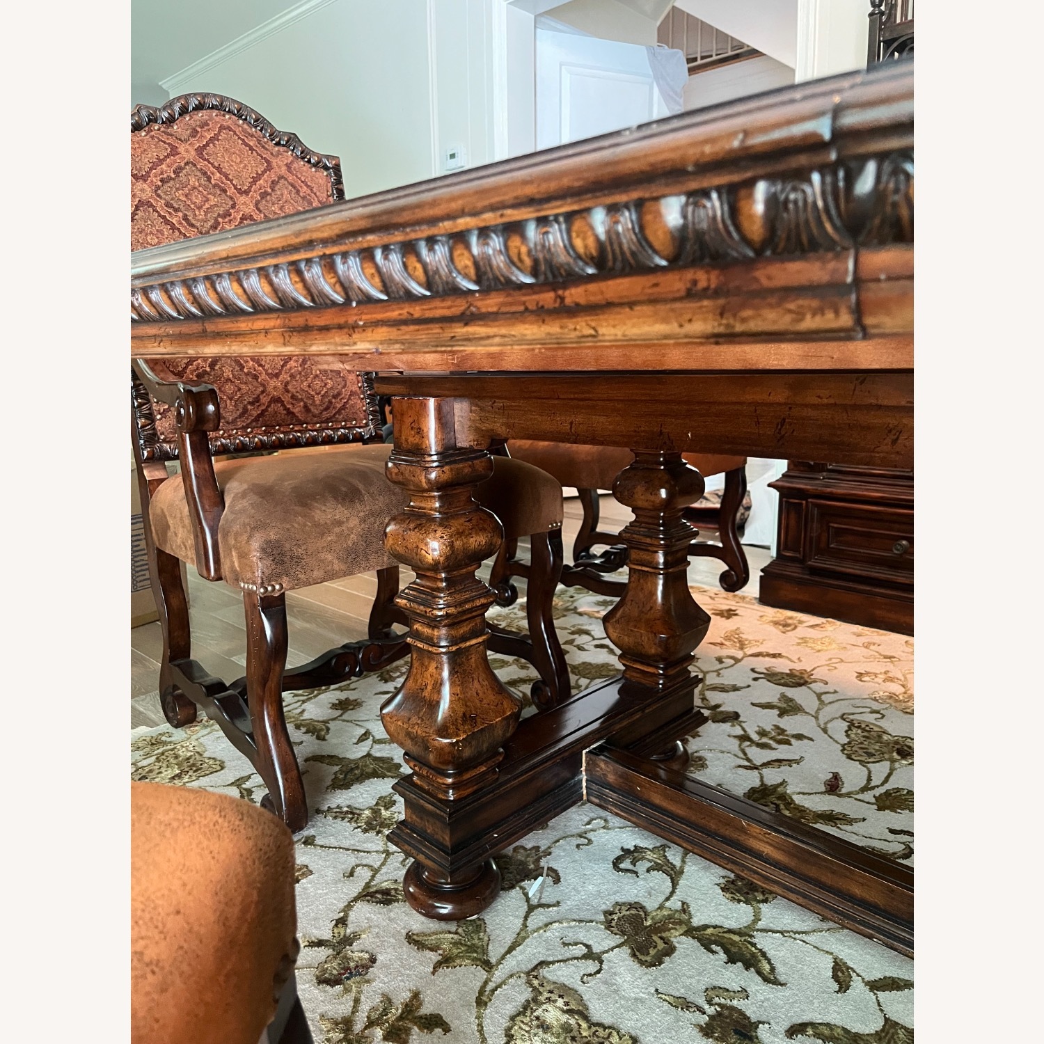 Hooker Mediterranean Oxblood Dining Table  - image-5