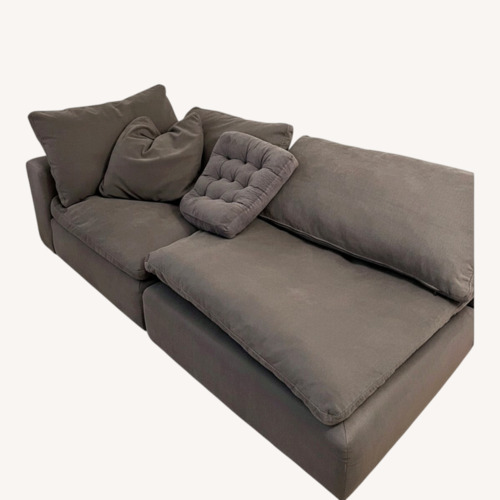 Used Bob's Discount Furniture Dark Gray 2 Seater Sofa for sale on AptDeco