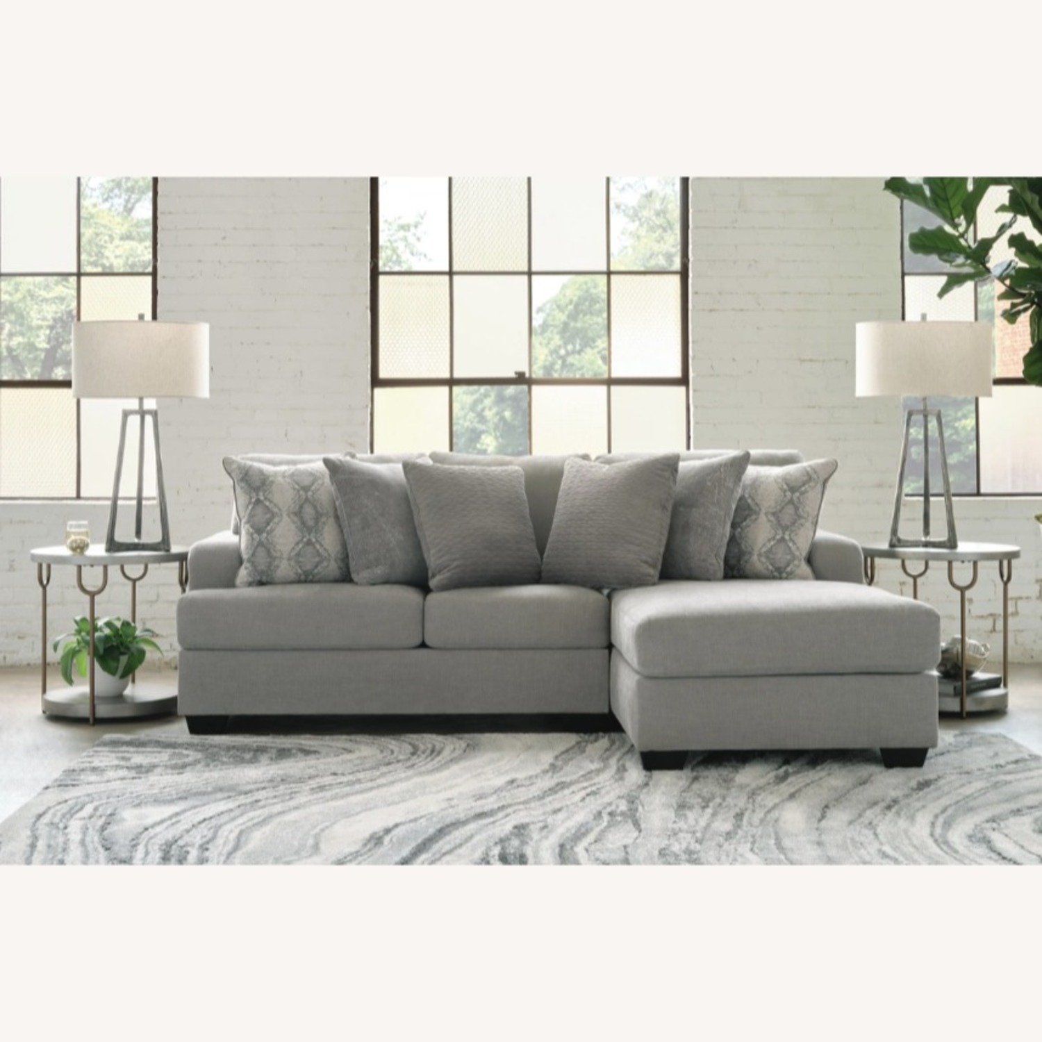 Ashley Furniture Keener Light Gray 2 Piece Sectional - image-2
